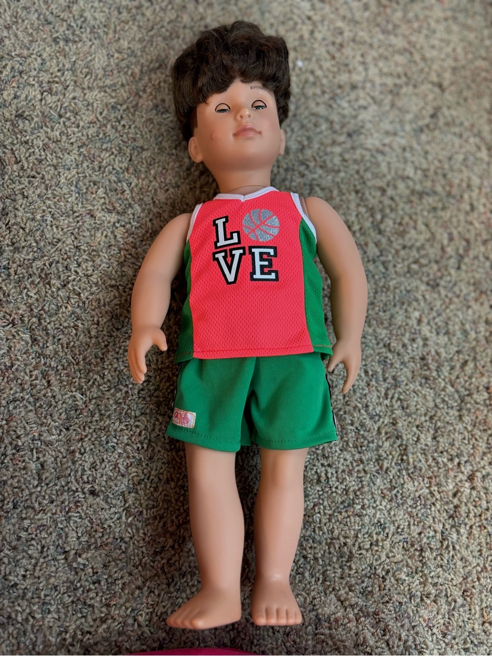 Boy 18” doll Brown hair